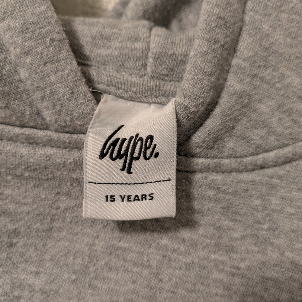 Hype Grey Hoodie Size 15 years. - Picture 3 of 4